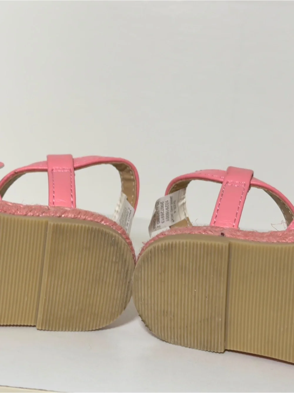 Janie and Jack Pink Butterfly Strap Sandals